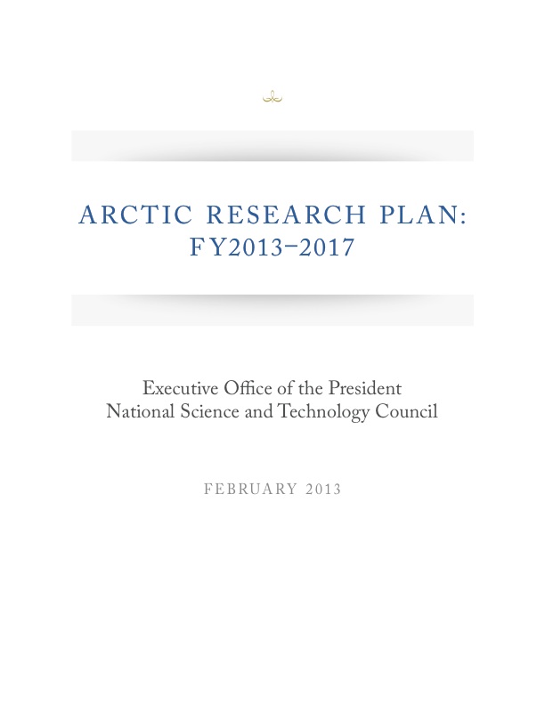 Arctic Research Plan